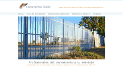 Desktop Screenshot of cerramientosgordo.com