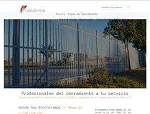 Tablet Screenshot of cerramientosgordo.com